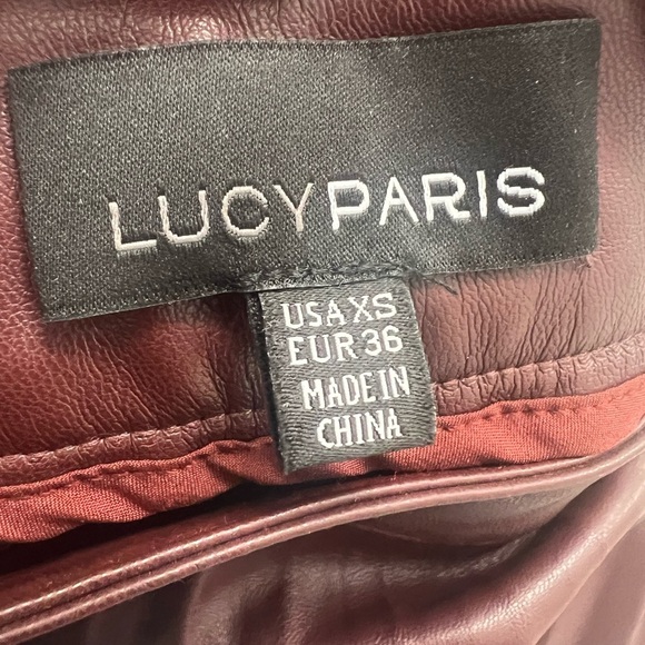 LUCY PARIS Pleated Brown Skirt (Size XS) - Picture 6 of 8